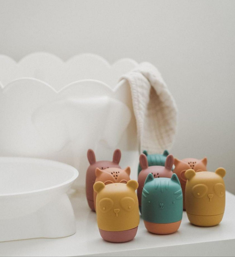 Tiipi Cuties — 4-Piece Silicone Bath Toy Set