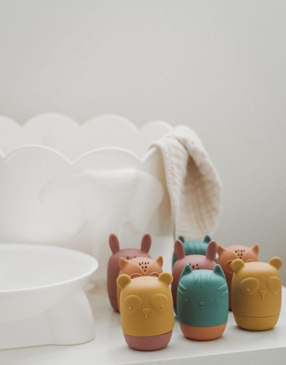 Tiipi Cuties — 4-Piece Silicone Bath Toy Set