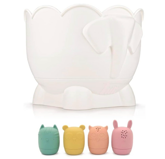 Bath Toy Organizer with 4 Pc