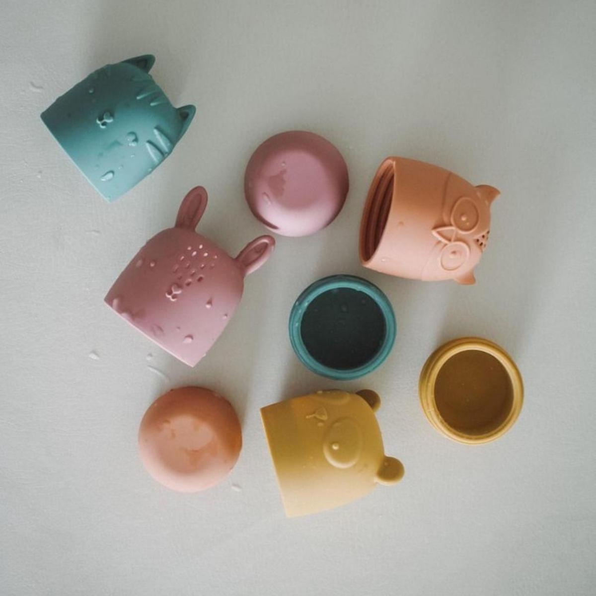 Tiipi Cuties — 4-Piece Silicone Bath Toy Set