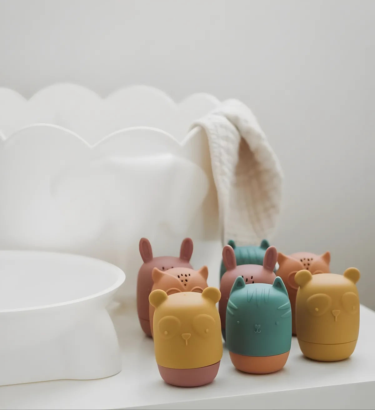 Tiipi Cuties — 4 Bath Cups with Lids